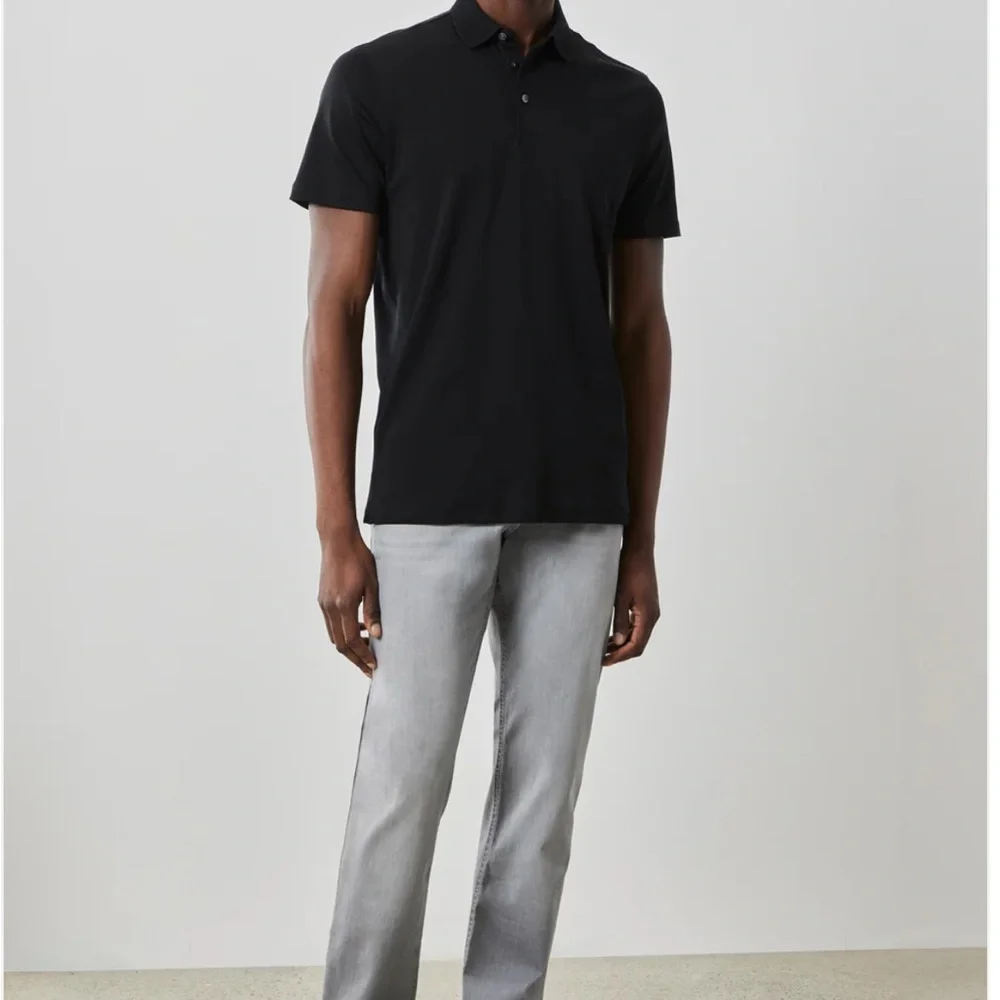 Robert Barakett Black Polo Shirt Classic Design - Picture 1 of 6